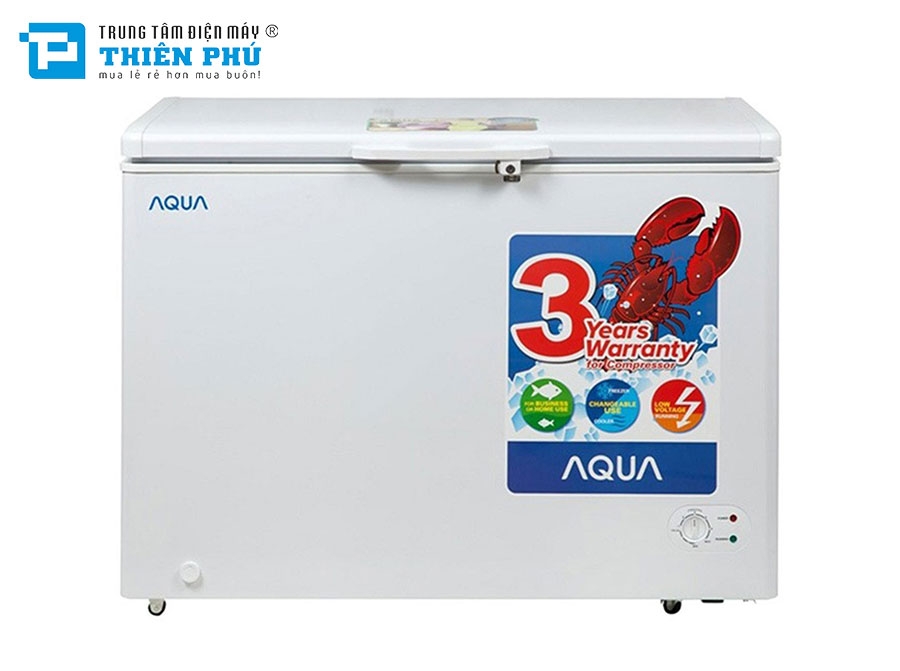 Tủ Đông Aqua Dàn Nhôm AQF-C410 1 Ngăn Dung Tích 308 Lít