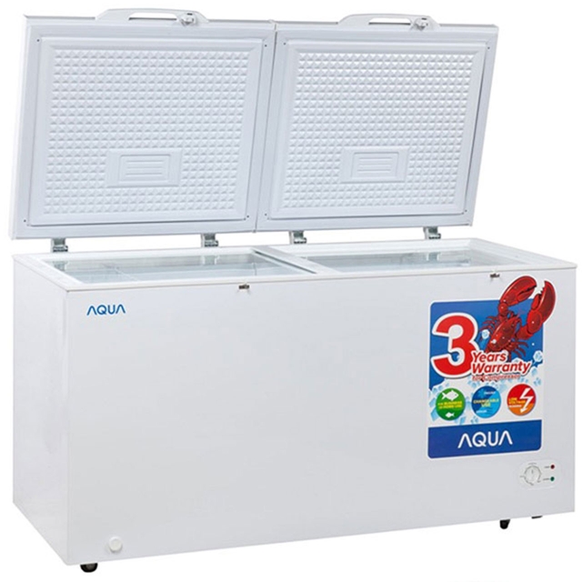 Tủ Đông Aqua Dàn Nhôm AQF-R390 2 Ngăn 2 Cánh Dung Tích 255 Lít