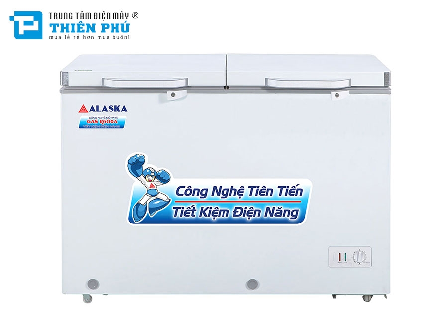 Tủ Đông Alaska Dàn Nhôm BCD-3568N 2 Ngăn 2 Cánh 350 Lít