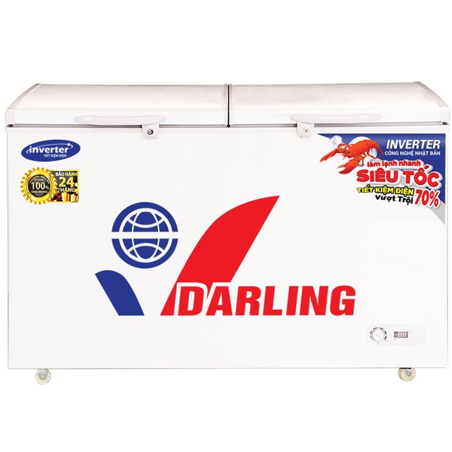 Tủ Đông Darling Inverter 2 Ngăn DMF-3699Wi 370 Lít