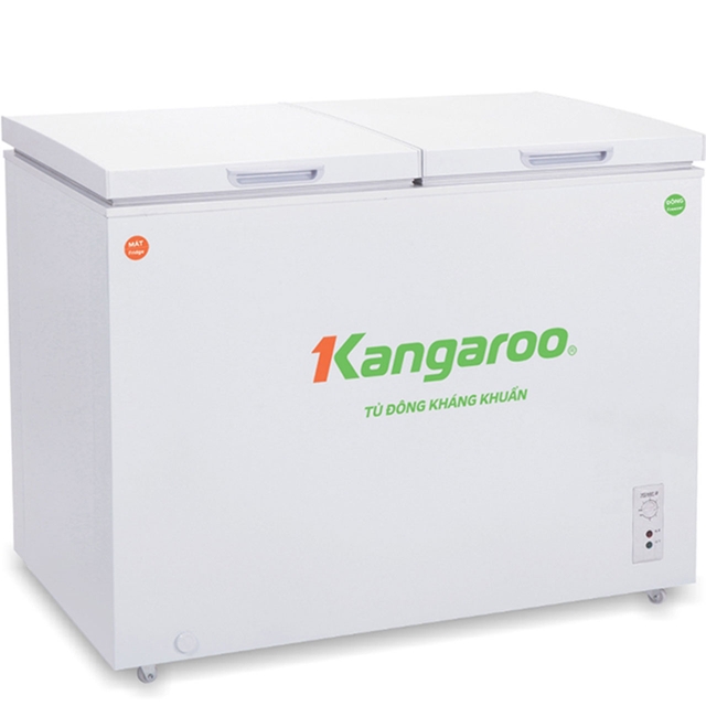 Tủ Đông Kangaroo Dàn Đồng KG236C2 2 Ngăn 2 Cánh 236 Lít