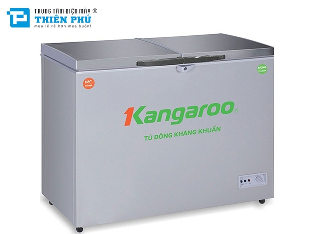 Tủ Đông Kangaroo Dàn Đồng KG418VC2 2 Ngăn 2 Cánh 418 Lít