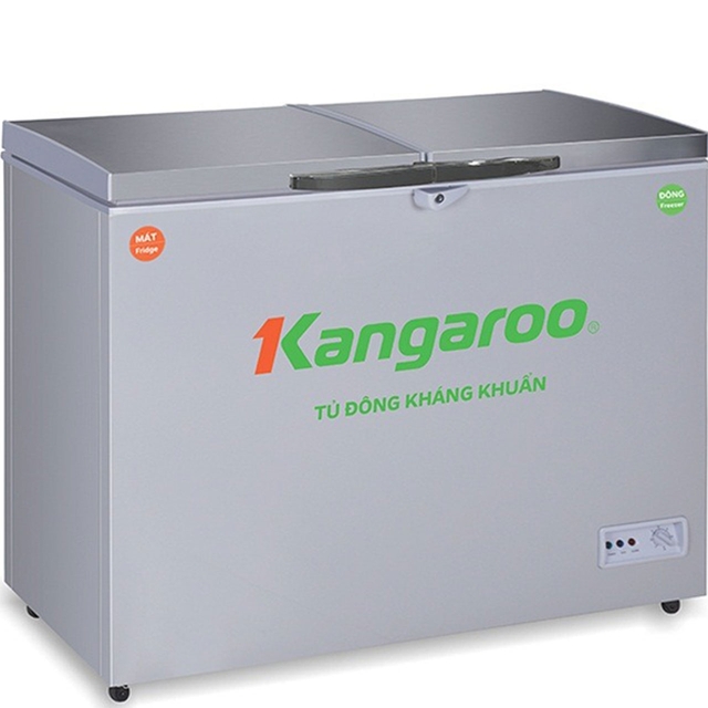 Tủ Đông Kangaroo Dàn Đồng KG298VC2 2 Ngăn 2 Cánh 298 lít