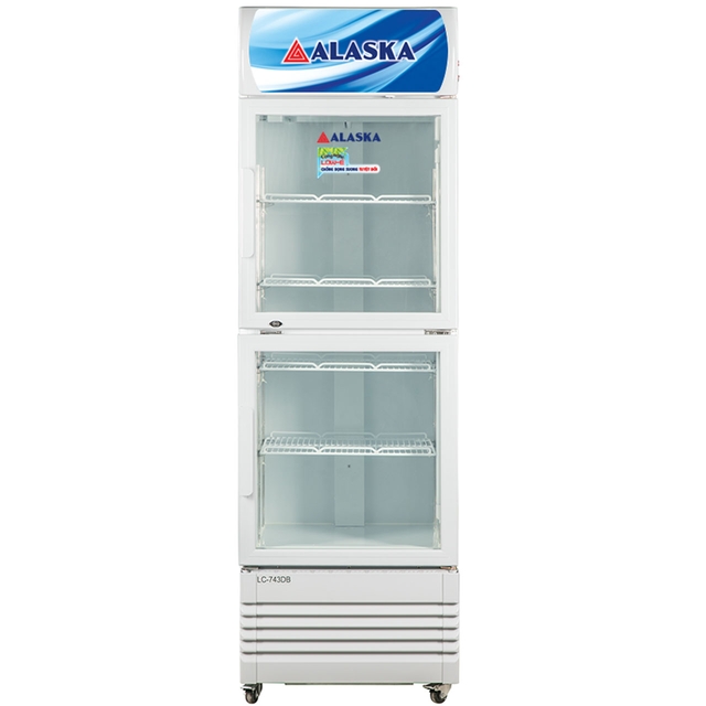 Tủ Mát Alaska 2 Cánh LC-743DB 450 Lít Dàn Nhôm