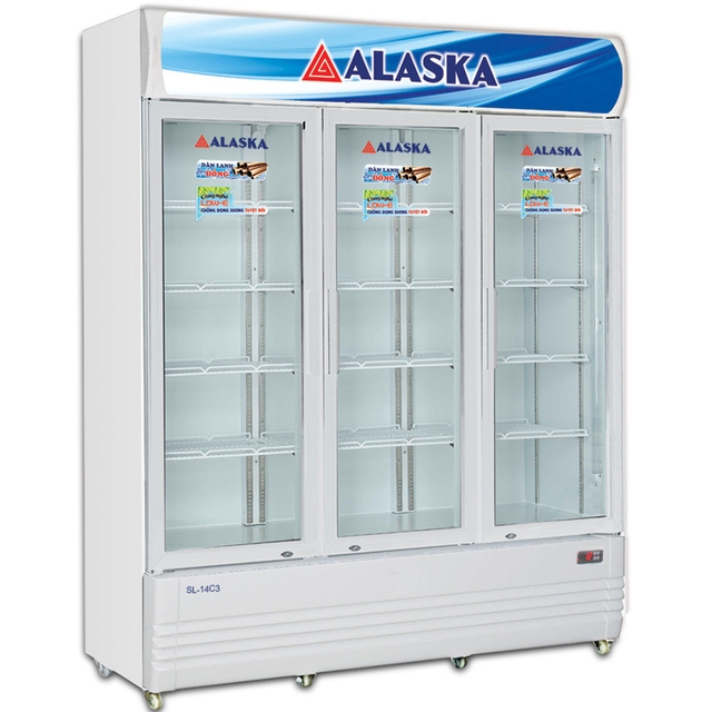 Tủ Mát Alaska 3 cánh 1400 Lít SL-14C3 Dàn Đồng