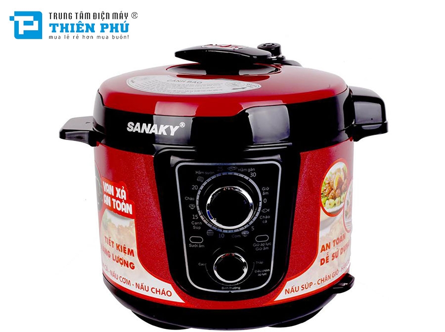 Nồi Áp Suất Điện Sanaky 5 Lít SNK53C