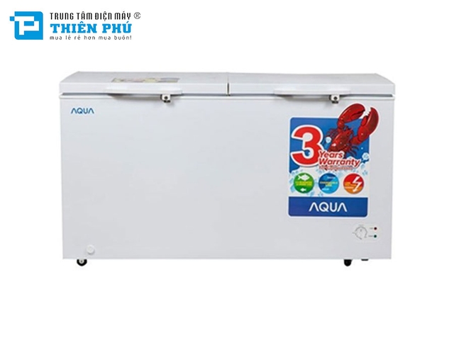 Tủ Đông Aqua Dàn Nhôm AQF-C520 1 Ngăn 2 Cánh Dung Tích 420 Lít