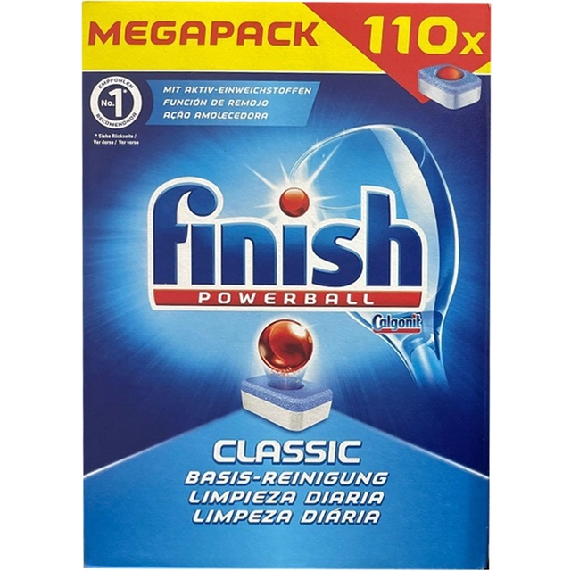 Viên Rửa Bát Finish Classic 110Viên/Hộp 2 Chức Năng