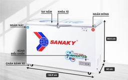 Đánh giá tủ đông Sanaky 2 ngăn VH-4099W3 và những mẹo sử dụng tủ tiết kiệm điện