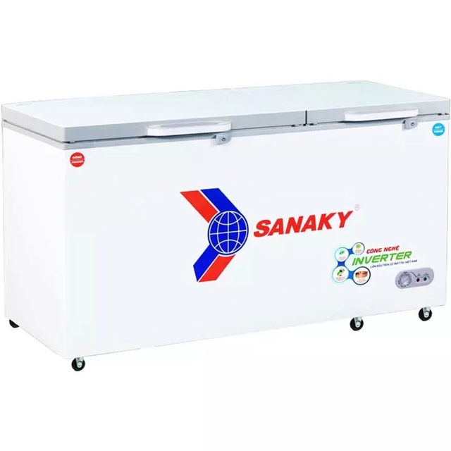 Tủ Đông Sanaky Inverter VH-6699W4K 2 Ngăn 660 Lít