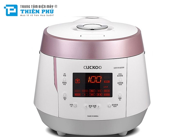 Nồi cơm Áp suất Điện tử Cuckoo CRP-PK1000S 1.8L Trắng Hồng