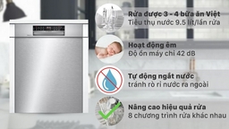 Nâng cao cuộc sống cùng máy rửa bát Bosch SMU6ECS57E Serie 6