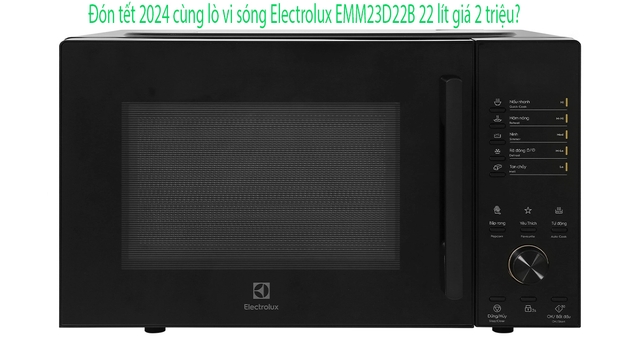 Đón tết cùng lò vi sóng Electrolux EMM23D22B 22 lít giá 2 triệu?