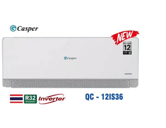 3 điểm nổi bật trên dòng điều hòa Casper 1 chiều 12000btu QC-12IS36